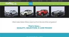 Desktop Screenshot of klabenmotors.com